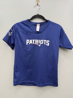 Franklin New England Patriots Jersey Youth M Blue Mesh NFL Football Shirt